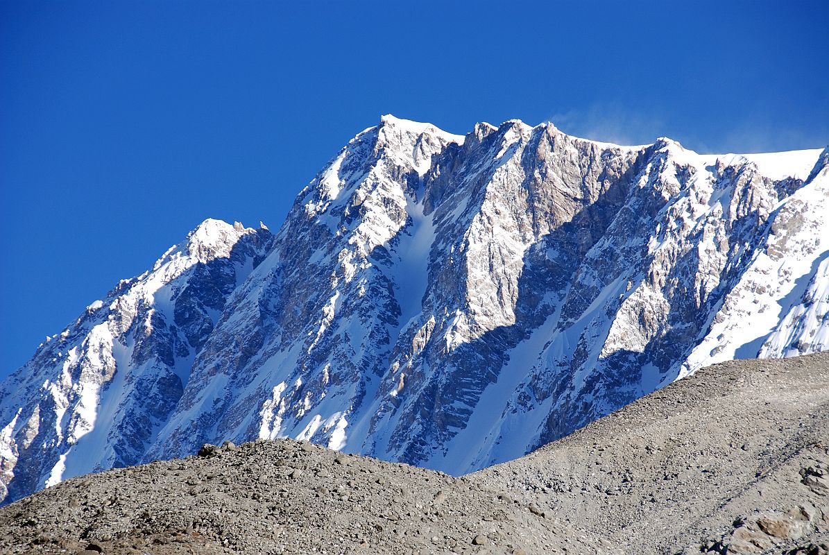 47 Shishapangma Southwest Face Early Morning From Shishapangma Southwest Advanced Base Camp Shishapangma (8012m) Southwest Face in the early morning from Shishapangma Southwest Advanced Base Camp.